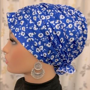 Floral Tichel Snood Turban Chemo Cancer Cap Head Scarf Hijab